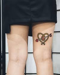 While this favorite military tattoo may have been around a long time, it's still considered a classic, so it's not a design you need be embarrassed to request of your tattoo. Rope Heart And Arrow By Woo Loves You Tattoogrid Net