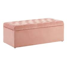 Skyler rectangle leather storage ottoman bench. Alegra Kids Pink Velvet Storage Ottoman Footstool Designer Sofas 4u