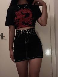 Some of the most important and tasty foods in your diet are the color red! Aesthetic Street Style Swaggy Outfits Tomboy Style Outfits Skirt Outfits Aesthetic