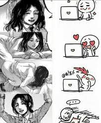 Attack on titan pieck meme. Pieck My Baby Attack On Titan Anime Attack On Titan Fanart Attack On Titan Art