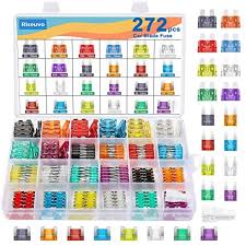 This means that they share a similar design, characterised by a coloured plastic body and two prongs which slot into the socket. Amazon Com 272pcs Automotive Car Fuses Kit Auto Blade Fuse Assortment Set Mini Fuse Low Profile Mini Fuses And Standard Fuse 2 5 10 15 20 25 30 35amp Industrial Scientific