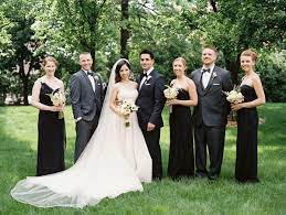 Pin By Mallory Pyke On Bouquets Grey Suit Wedding Grey Bridal Parties Grey Bridesmaid Dresses