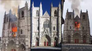 Nantes cathedral last caught fire in 1972 when a large blaze started on the church's roof. Massive Fire Erupts Inside Ancient Nantes Cathedral Nationalist Review