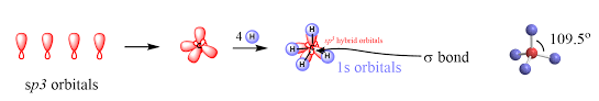 Hybridization Sp3 Methane Organic Chemistry Chemistry Organic Molecules