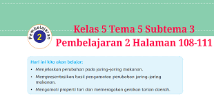 Check spelling or type a new query. Kunci Jawaban Buku Tematik Tema 5 Kelas 5 Halaman 108 109 110 111 Koesrow