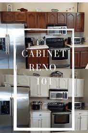 To paint cabinets without sanding, you'll need to use a deglosser to remove any varnish from the cabinets, and prime them to make sure the paint sticks. Painting Oak Kitchen Cabinets White Without Sanding Dishing Simple