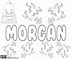 Garret morgan coloring pages inventor of the traffic light. Morgan Unisex Name Coloring Page Printable Game