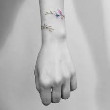 Never Take It Off Stunning Floral Bracelet Tattoos Tattoo Bracelet Arm Band Tattoo Lavender Tattoo