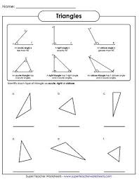 Triangles Angles Worksheet Angles Worksheet Obtuse Angle Triangle Worksheet