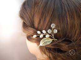 Pin By Elena On Uuuuuuu Gold Hair Pin Rose Gold Hair Piece Bead Hair Accessories