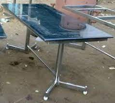 Plus, these tables and dining sets will leave a lasting impression with your guests. Black Glass Dining Table With Granite Top Sabari Furniture Id 9202355848