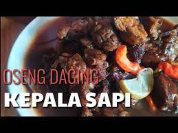 Oseng Daging Kepala Sapi Menu Favorit Sukabumi Youtube Recipes Food Menu