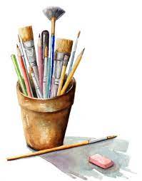 Watercolor Art Supplies Painting Paint Brushes Art Tools In 2021 Art Tools Illustration Art Tools Drawing Art Supplies Drawing