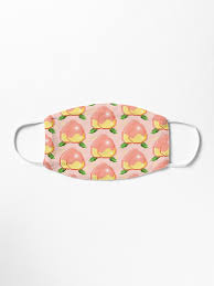 Pixel Peach Mask By Lucypixels Redbubble A Cute And Sparkling Pixel Peach Peach Peaches Cottagecore Peach Fruit St Kawaii Fruit Peach Peach Festival