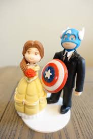 Belle Cake Topper Disney Wedding Cake Topper Captain By Playcraft Disney Wedding Cake Disney Wedding Cake Toppers Marvel Wedding