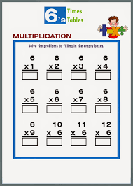 While it is generally more important to know why things work, with the tables i recommend pure memory , it makes future math work much easier. Printable 6 Times Table Worksheets Activity Shelter