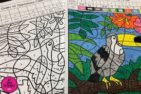 Order of operations, order of operations. My Math Resources Order Of Operations Toucan Coloring Picture 5 Oa A 1