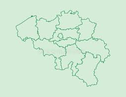 Belgijos bendruomenės ir regionai (lt); De Kaart Van Belgie Met Provincies Die Groene Lijnen Op Lichte Vector Gebruiken Als Achtergrond Vector Illustratie Illustratie Bestaande Uit Grens Illustratie 133320874