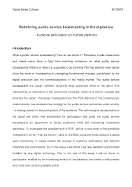2 messages are appended to event log: Doc Redefining Public Service Broadcasting In The Digital Era Josefine Jangaard Academia Edu