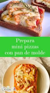 Prepara Mini Pizzas Con Pan De Molde Recetas De Mini Pizza Espinacas Recetas Comida Recetas De Comida