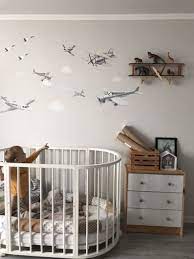 Airplane Nursery Decor Retro Airplane Wall Stickers Boy Nursery Wall Art Propeller Planes Airplane Nursery Decor Airplane Nursery Baby Boy Room Nursery