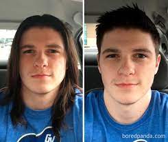 The best time would be at the start of the weekend or right before a vacation. 134 Incredible Photos Before And After A Haircut Prove A Good Barber Is Like A Plastic Surgeon Bored Panda