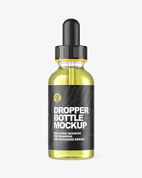 Download Clear Dropper Bottle Mockup In Bottle Mockups On Yellow Images Object Mockups