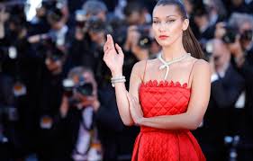 Bella hadid photos full hd. Wallpaper Look Girl Decoration Red Model Makeup Dress Bella Hadid Images For Desktop Section Devushki Download