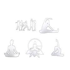 Place metal template on the lightbox. Diy Yoga Cutting Dies Embossing Stencil Template For Scrapbooking Card Making Buy From 3 On Joom E Commerce Platform