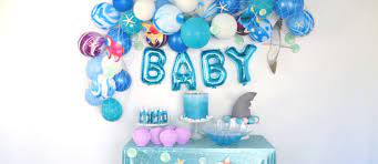 Aside from the cake and invitations, your venue decor has to match your undersea theme. Under The Sea Baby Shower Fun365