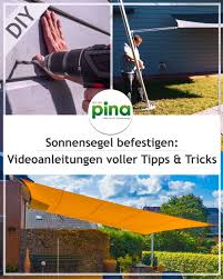 Diy Anleitung Sonnensegel Befestigen Video In 2020 Sonnensegel Sonnensegel Terrasse Sonnensegel Garten