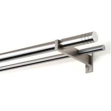 The back adjustable curtain rod measures 1/2 diameter and comes with flat button shaped finials. Double Curtain Rod At Best Price In India