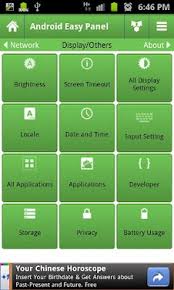 Many control panel features are simpler and faster in settings. Easy Android Panel Free Apk Download For Android