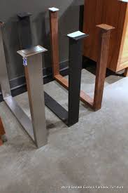 A Pair Dining Table Slab Legs Stainless Steel Flat Iron Or Rust Iron U Shaped Iron Table Legs Metal Table Legs Slab Dining Tables