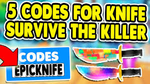 The codes are released to celebrate achieving certain game milestones, or simply releasing them after a game update. 5 New Codes Free Knife Codes For Survive The Killer Roblox Youtube