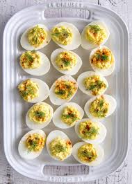 Deviled Eggs With Horseradish And Dill Recipe Simplyrecipes Com Recipe Deviled Eggs Dill Recipes Horseradish Deviled Eggs