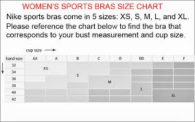 nike pro dri fit sports bra size chart fitness and workout