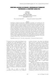 Abbreviation for wassalamualaikum warohmatullohi wabarokatuh salam hormat, with respect … Pdf Writing Lessons In Grade 1 Indonesian Thematic Textbooks A Content Analysis