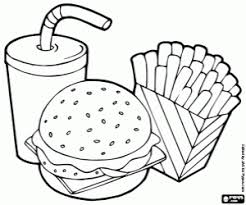 Parents may receive compensation when you click through and purchase from links contained on this website. Fast Food Complete Menu Coloring Page Printable Game