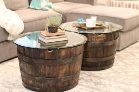 Whiskey Barrel Coffee Table Etsy In 2020 Barrel Table Coffee Table Whiskey Barrel Table Top