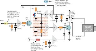 The ends of probes are connected to corresponding points in the circuit as shown in circuit diagram. Automatic Submersible Pump Controller Circuit With Dry Run Protection