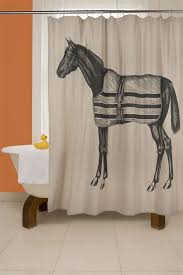 Equestrian Shower Curtain Designer Shower Curtains Horse Shower Curtain Curtains