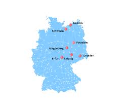 Magdeburg is situated on autobahn route 2, and hence is at the connection point of the east (berlin and beyond) with the west of europe, as well as the north and south of germany. Germany Lsh Auto International