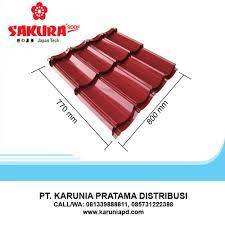 Genteng ekonomis dengan keunggulan zincalume, ringan, anti karat, anti bocor dan tahan lama. Harga Genteng Metal Sakura Roof Di Medan