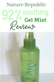 Nature Republic Soothing Gel Mist Review Setting Spray Nature Republic Aloe Vera Nature Republic Makeup Setting Spray