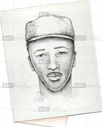 Composite sketch suspect shooter 1989 Vintage Photo Print
