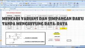Hasilnya ditulis dengan format angka persentase. Simpangan Baku Varians Jangkauan Data Dan Koefisien Variasi Youtube
