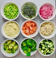 Afbeeldingsresultaat Voor Beautiful Poke Bowl Salmon Poke Delicious Clean Eating Clean Eating Dinner
