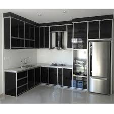 black aluminium kitchen cabinet, rs 450