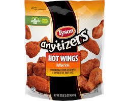 I think it's secretly because they want to snack on these things over the weekend — and less because they want to give us a gift — but that's fine with me. Buffalo Chicken Hot Wings Tyson Brand